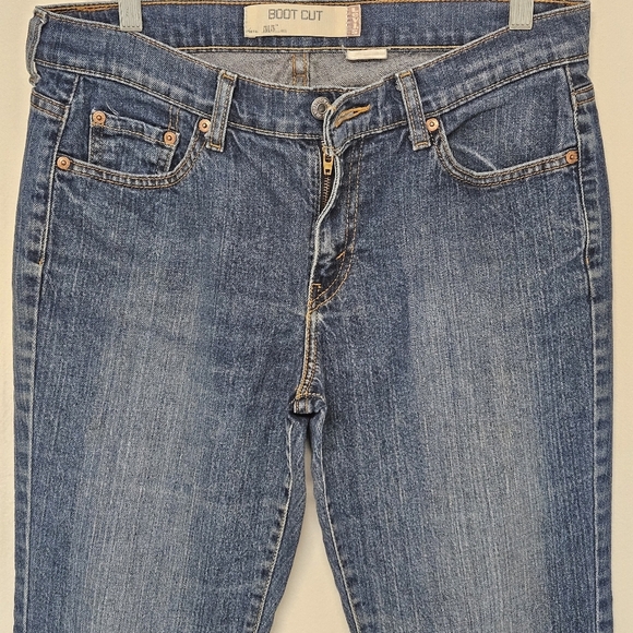 25 LEVI'S 515 RELAXED BOOT CUT JEANS SIZE 10 SLIM - Picture 3 of 10